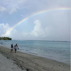 Fare Totara, Jardin Verdoyant Et Accès Lagon Moorea